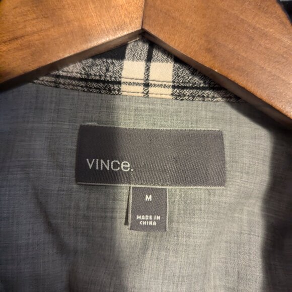 VINCE - Casual check shirt - Sz M - Picture 6 of 6